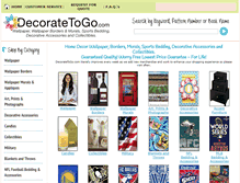 Tablet Screenshot of decoratetogo.com